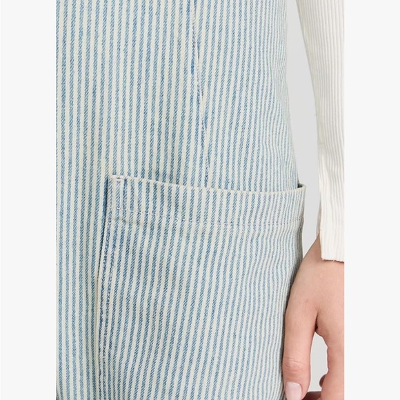 Women’s We The Free High Roller Light denim Stripe Jumpsuit - Picture 4 of 9